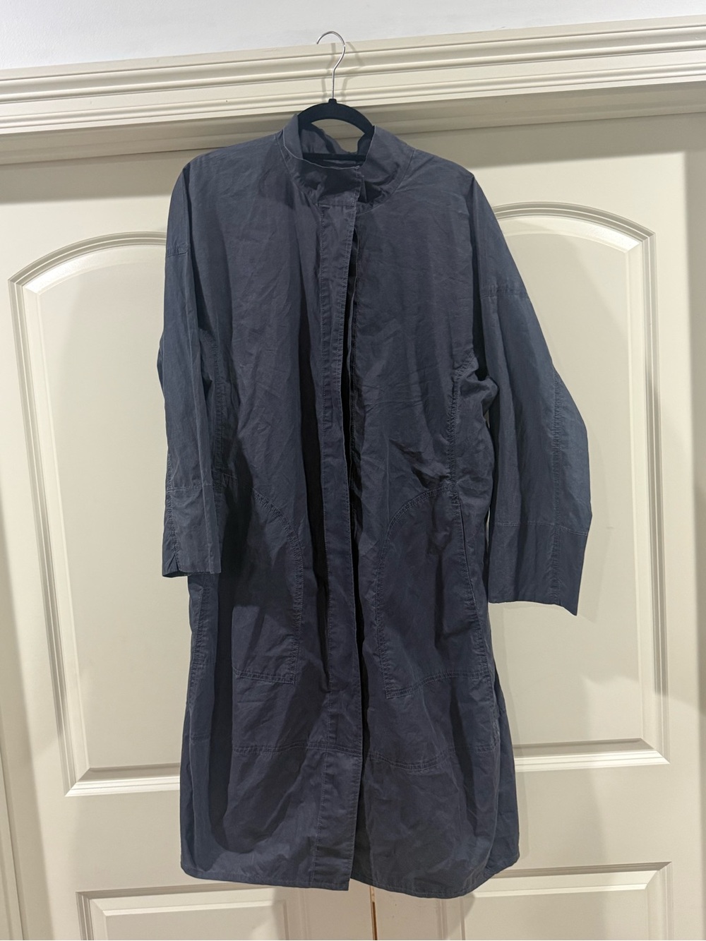 Oska Womens Navy Lightweight Long Coat